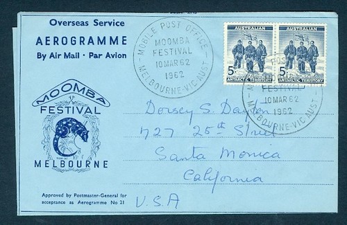 Australia 1962 moomba - australia, festival