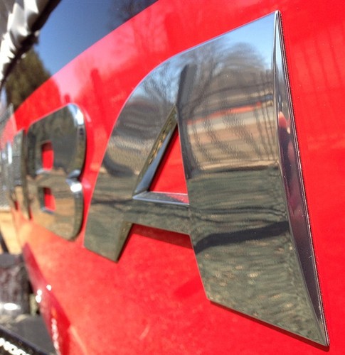 Moomba boats chrome decal - boats, 69"