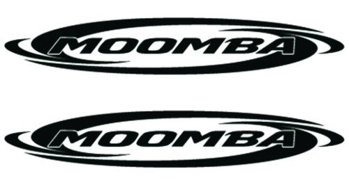 Moomba boats black sticker - moomba,