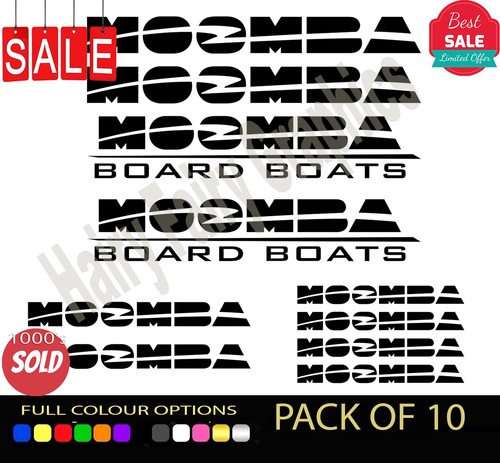 Moomba boat sticker - moomba, set